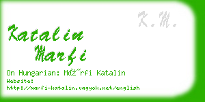 katalin marfi business card